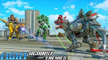 Dino Robot Transform Raptor Robot Wars - Android Gameplay