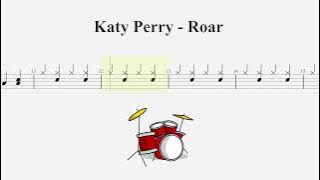 Katy Perry - Roar - Drum Sheet 90bpm
