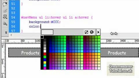 CSS Horizontal Drop Down Menu   2 of 2   YouTube