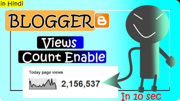 Unique: How To Add View Count On Blogger 2023 ‎✔️ ||  Add Post Views Counter in Blogger