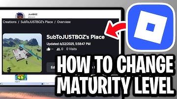 How To Change Maturity Level On Your Roblox Experience On PC - Full Guide