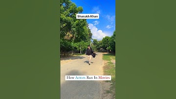 How actors Run In Movies 🍿 #actors #bollywood #funnybollywood #funnyvideo