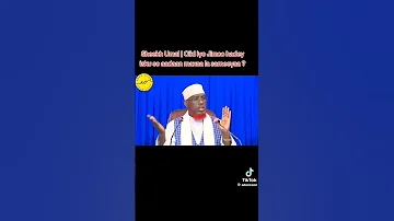 SHEIKUMAL Mashallah Illahow Jana Hakugaliyo Amiin Wllyal 