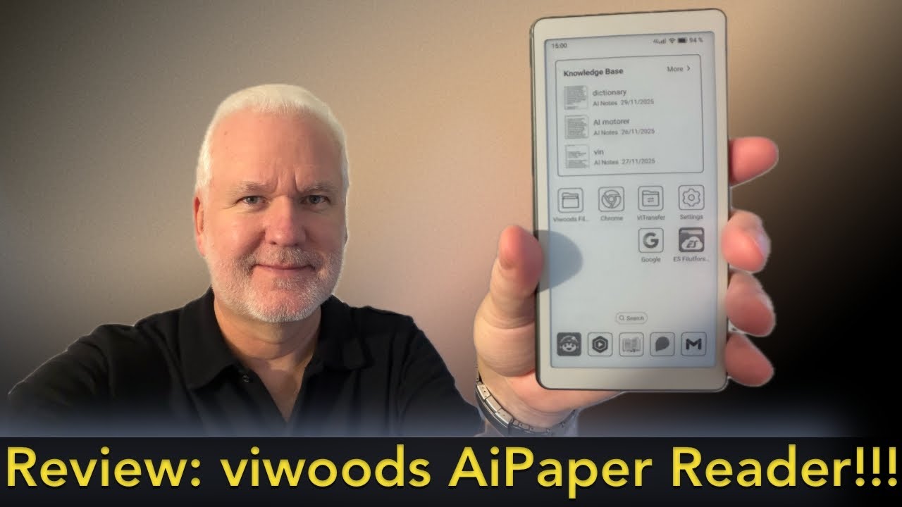 Paper Reader Viwoods AiPaper Reader Review! - excellent e-reader, excellent AI ...