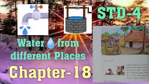 STD-4/💧Water from different Places/Chapter- 18/Environmental looking around/English Medium/Textbook📕