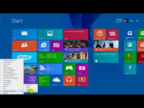 Windows 8.1 Update 1 Review Tricks - Power Options Tutorial:  3 Ways to Shut Down Windows 8.1