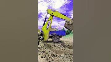 #shorts -: JCB 3DX 🔥 और Eicher 380 का Power #jcb #shorts #tractor #ytshorts #kids #cartoon #funny