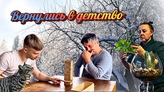 Download Lagu Уютный зимний Влог счастливой семьи! Стройка⚒️ и развлечения🗼 в заснеженном лесу на окраина деревни MP3