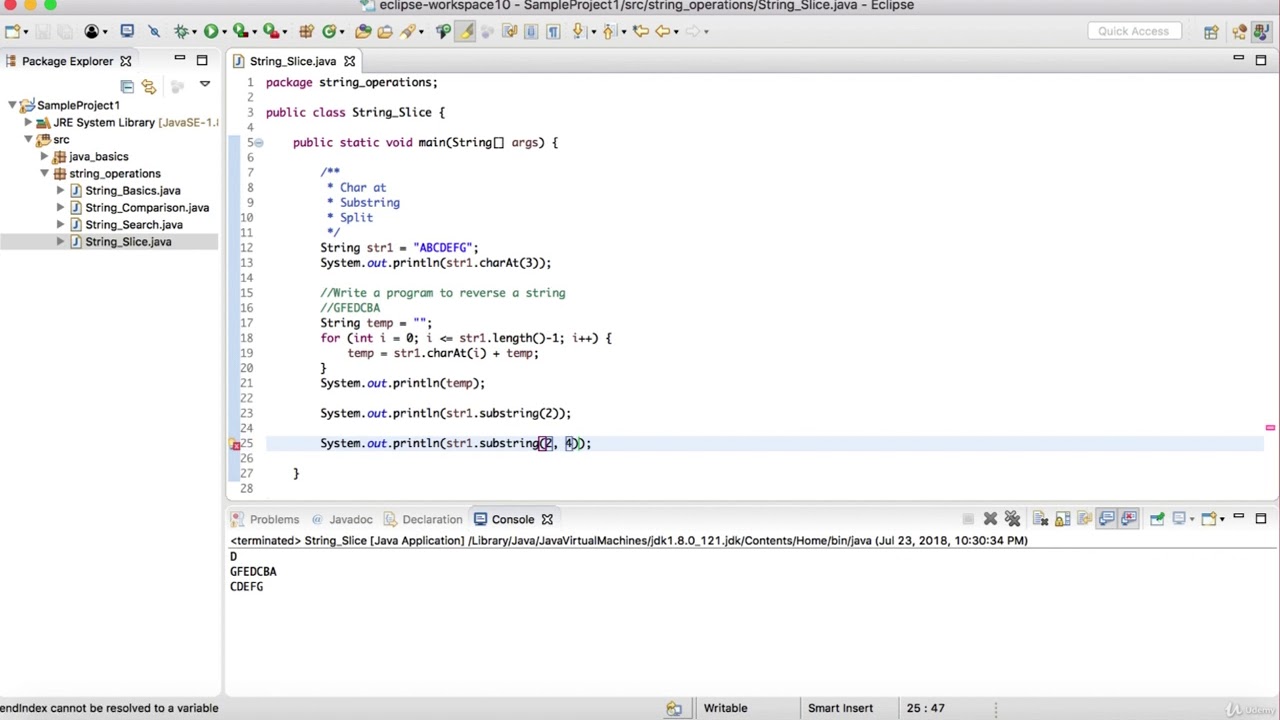 4 String Slice Operations - YouTube