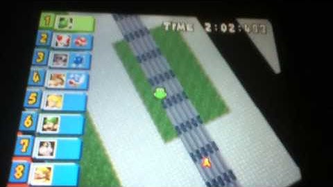 Lucky Blue Shell Dodge In Bowsers Castle In Mario Kart DS