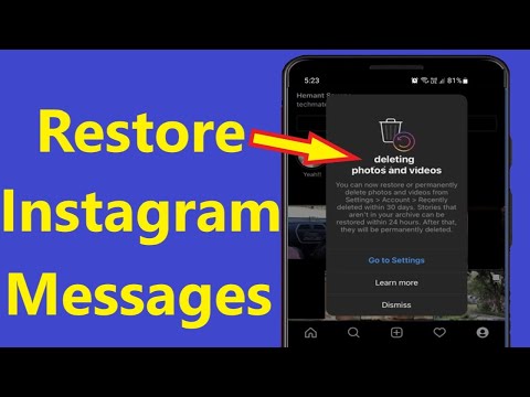 How to Recover deleted Instagram messages 2021- Howtosolveit