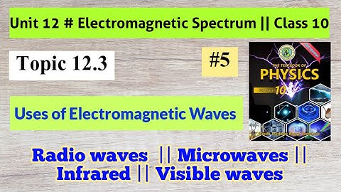 Uses of Radio, Micro, Infrared, Visible Waves | Unit 12 Electromagnetic Spectrum Class 10 Physics