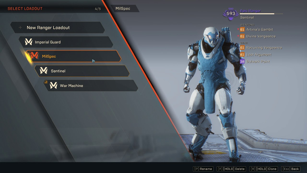 Anthem Ranger Outfits - YouTube