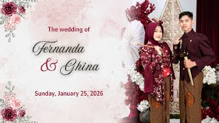 LIVE WEDDING 🔴 NGUNDUH MANTU FERNANDA & GHINA || 25 JANUARI 2026 - GANDUKEPUH PONOROGO