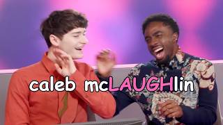 Caleb McLAUGHlin laughing for a minute straight