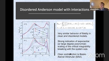 Anatoli Polkovnikov:  Understanding quantum chaos through adiabatic transformations