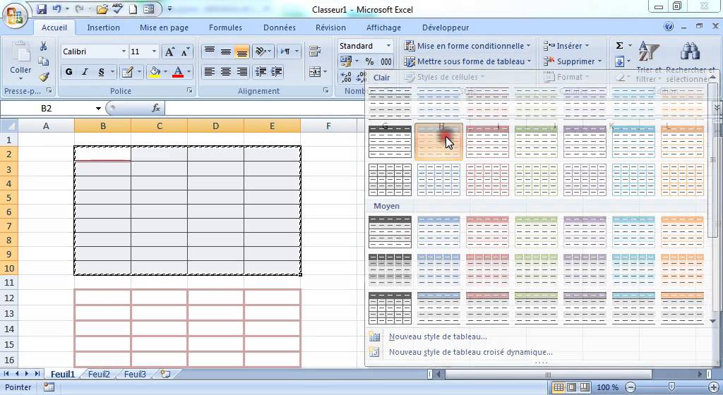 Comment Faire Un Tableau Dans Excel 2013