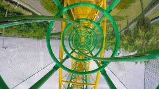Ultra Twister Roller Coaster POV 4K Ultra HD Nagashima Spaland Japan
