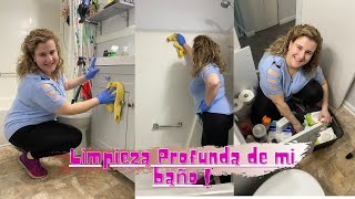 LIMPIEZA PROFUNDA DE BAÑO PEQUEÑO|ORGANIZACION ANTES Y DESPUES - MOTIVATE A LIMPIAR