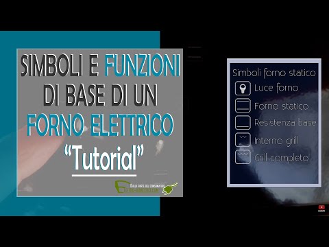 Significato dei simboli del forno elettrico statico