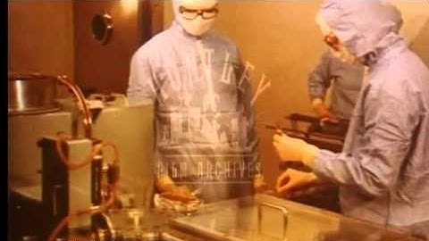 Vaccines for measles, diphtheria, tetanus and whooping cough.  Archive film 94445