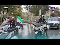 استعراض لآليات فرع مرور حلب احتفالًا بيوم المرور العالمي
