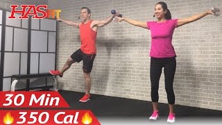 30 Min Low Impact Cardio Workout for Beginners & People Who Get Bored Easily - HIIT Beginner Workout