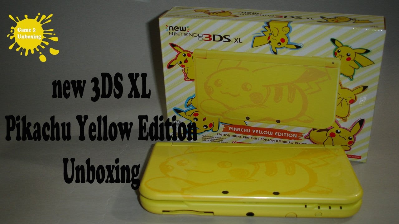 New Nintendo 3ds Xl Pikachu Yellow Edition Unboxing Comparison Youtube