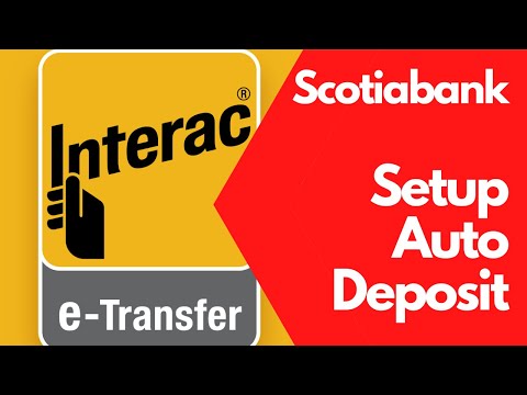 Scotia eTransfer autodeposit setup for small business