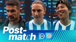 Post-Match Vidosic, Symonds And Seike Brighton V Leicester