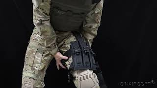 Tactical Drop Leg Magazine Pouch Triple Mag Holder Quick Release Clip Thigh Bag