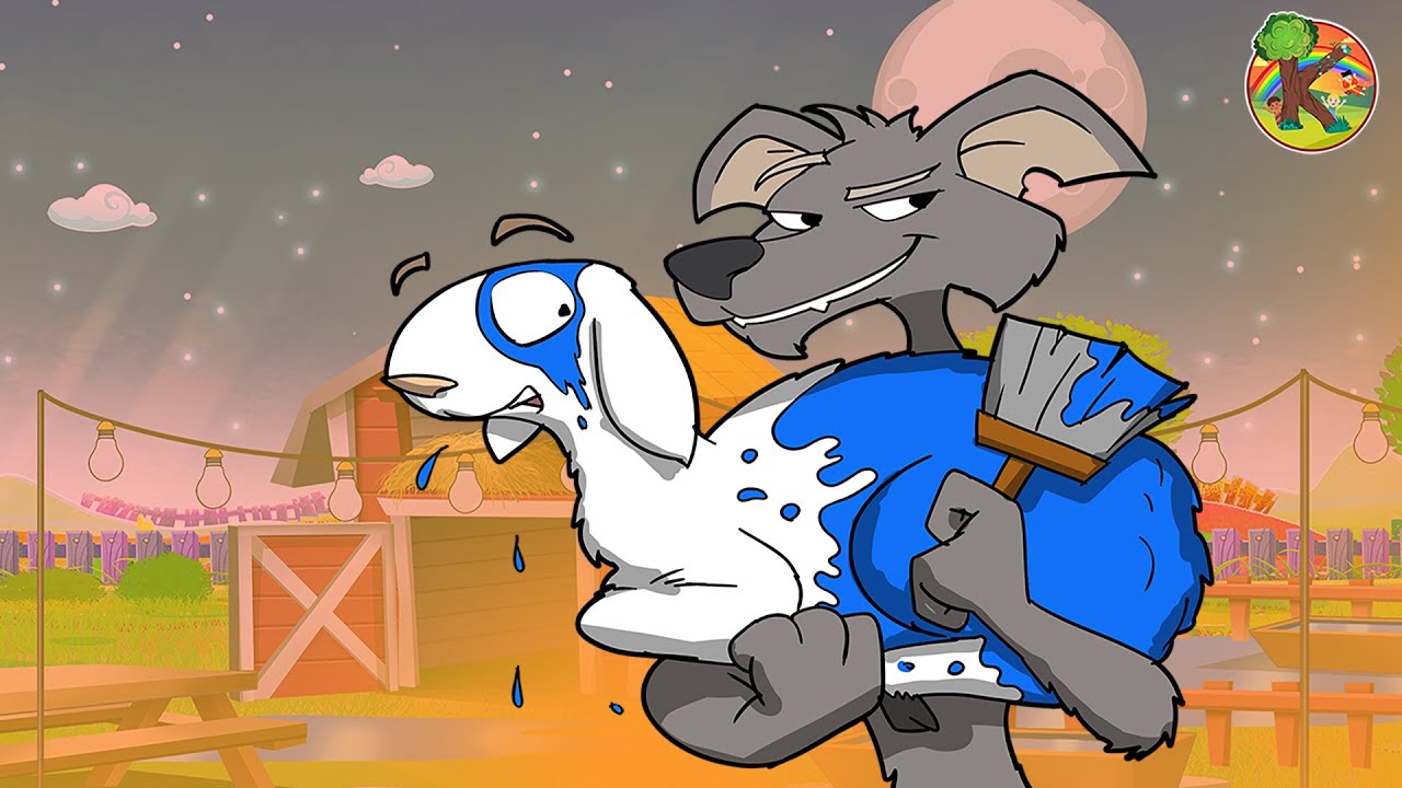 Der Wolf und Die Sieben Geißlein - Die Künstler Ziege - Nacht Schaf | KONDOSAN Deutsch - Märchen