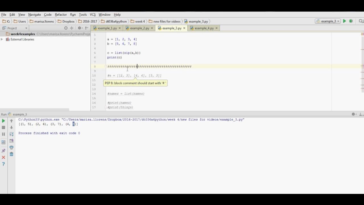 Python 3.x Using zip and zip(* __ ) with lists and tuples - YouTube