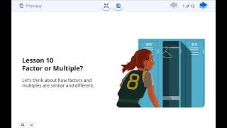 Unit 1: Factors and Multiples - Lesson 10 - 4th Grade Amplify Desmos Math