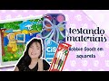 Testando materiais (Bobbie Goods em aquarela)