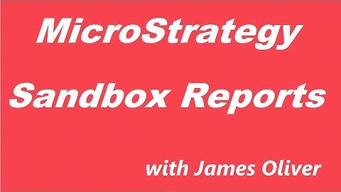 MicroStrategy - Create Sandbox Reports using Object Prompts
