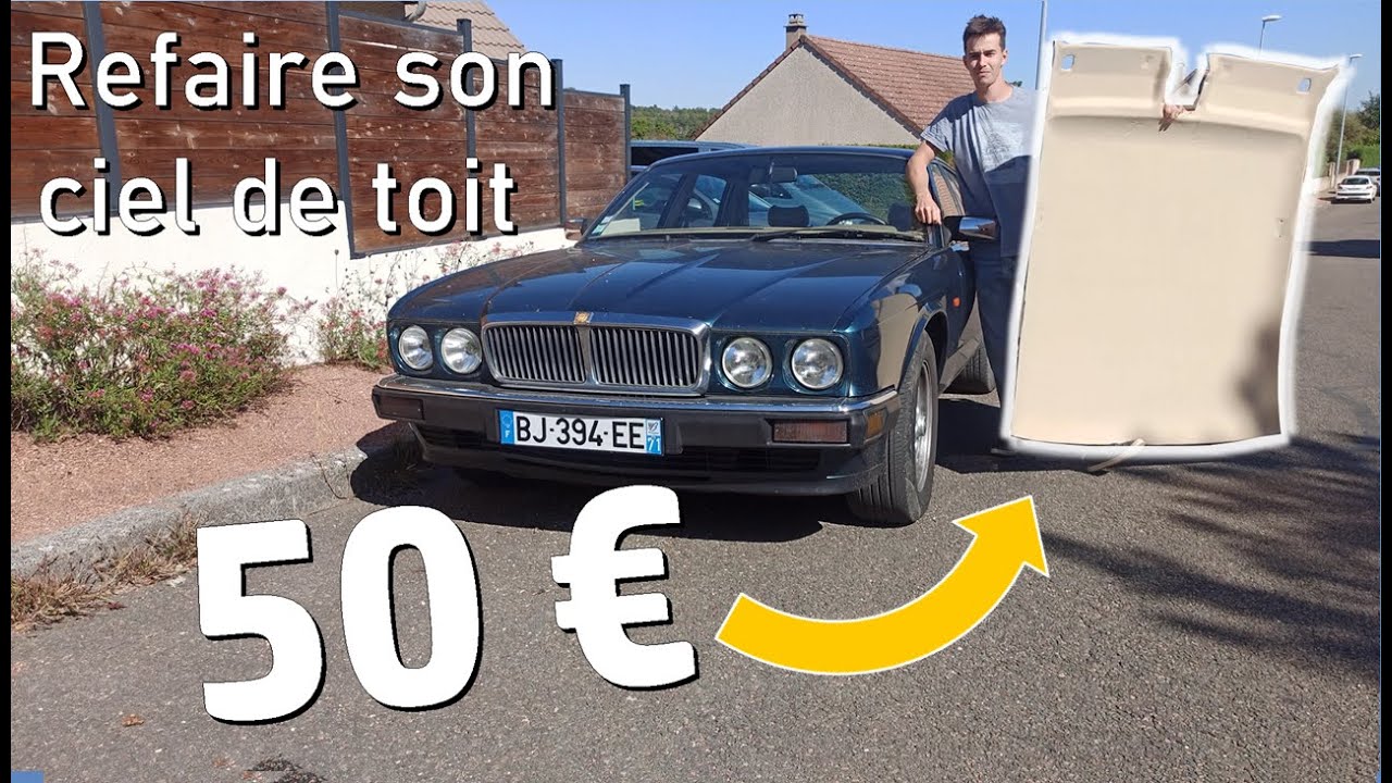 COMMENT RECOLLER UN CIEL DE TOIT VOITURE SANS DEMONTAGE TOUT SEUL 