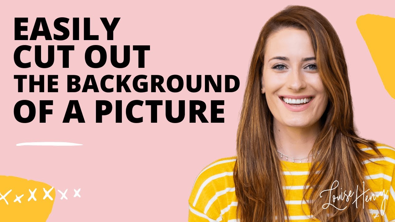 How To Easily Cut A Background Out Of A Picture - YouTube