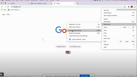 Bookmark your Zoom Link