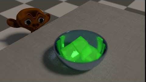 Monkey wants Jello - Blender softbody rendering test
