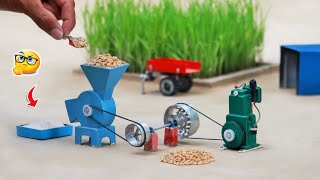 diy tractor mini flour mill machine science project #5 | @MiniInventor | keepvilla