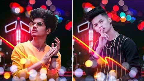 Picsart NEON Bokeh Effect / PicsArt Creative Light photo editing /PicsArt Tutorial /Chirag editz