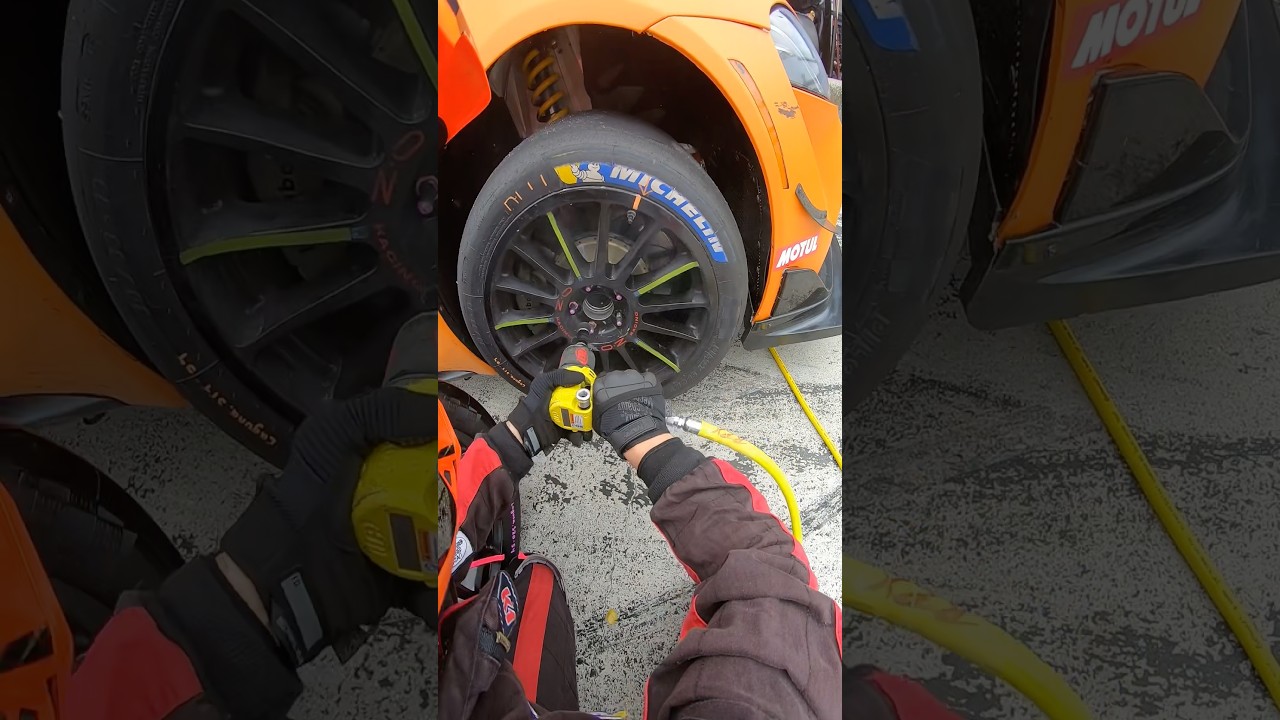 IMSA Michelin Pilot Challenge Laguna Seca Pit Stop #automobile #pov #pitcrew #imsa  #motorsport #gt4