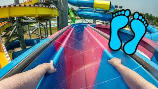 America&#39;s First Freestyle STAND-UP Water Slide at Splash Cove