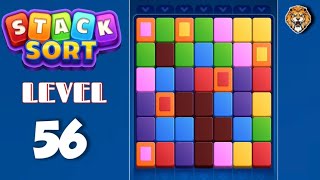 Stack Sort : Color Puzzle Level 56 Walkthrough