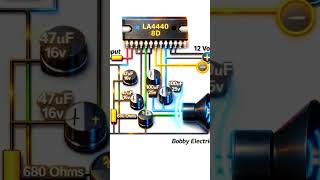 LA4440 IC Audio Amplifier | 12V Powerful Bass Amplifier Circuit 🔊 | Easy DIY #shorts