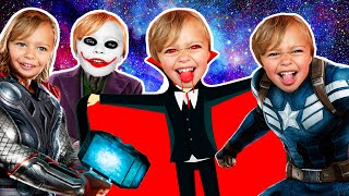 Superhero Halloween Costume Kids Runway Show - Pretend Play For Kids