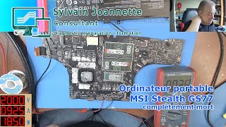 Ordinateur MSI Stealth GS77 - mort | Sylvain Joannette Consultant