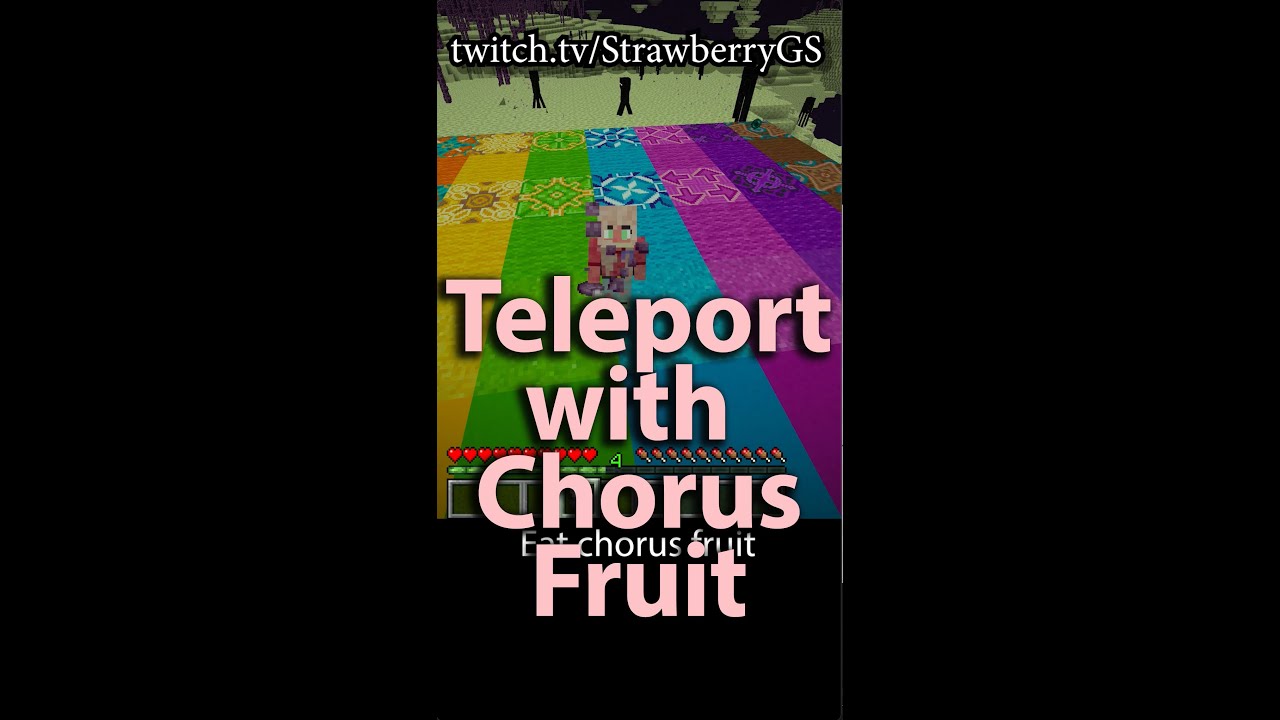 Chorus Fruit Teleports you - Short Shorts by StrawberryGS - Minecraft Tips