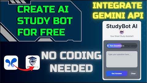 How to Create a Free AI Study Bot | AI + No Code Full Guide (2025)